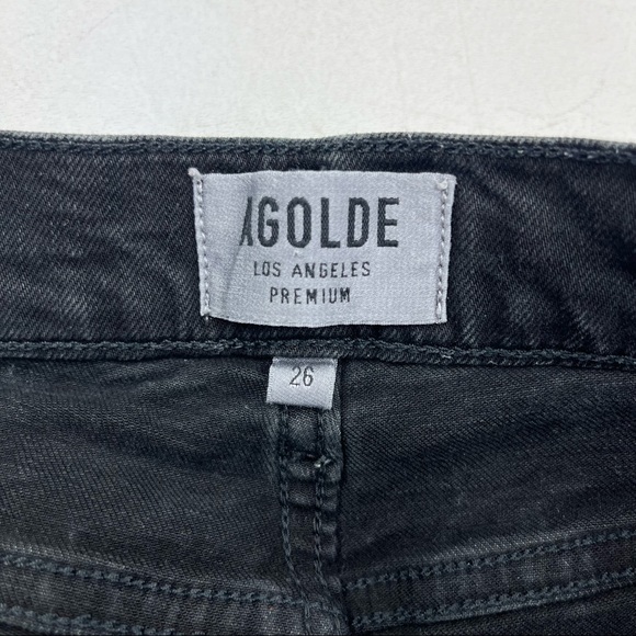 AGOLDE Sophie High Rise Skinny Crop in Harlow Destructed - Picture 7 of 8